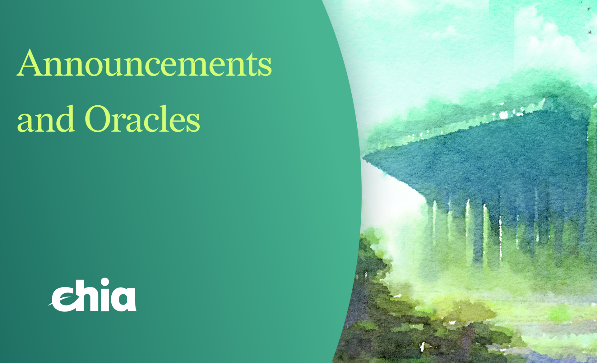 Announcements and Oracles