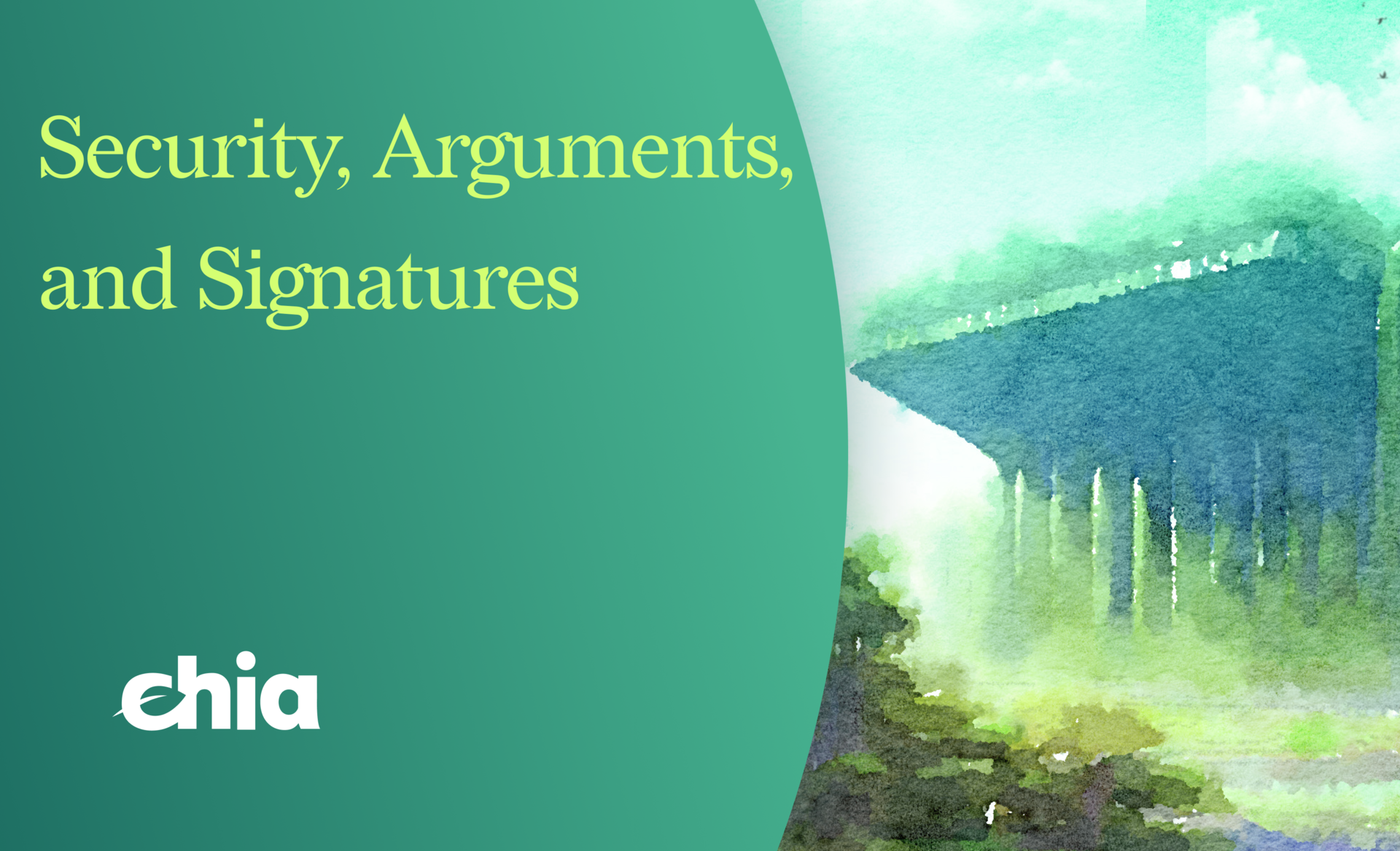 Security, Arguments, and Signing