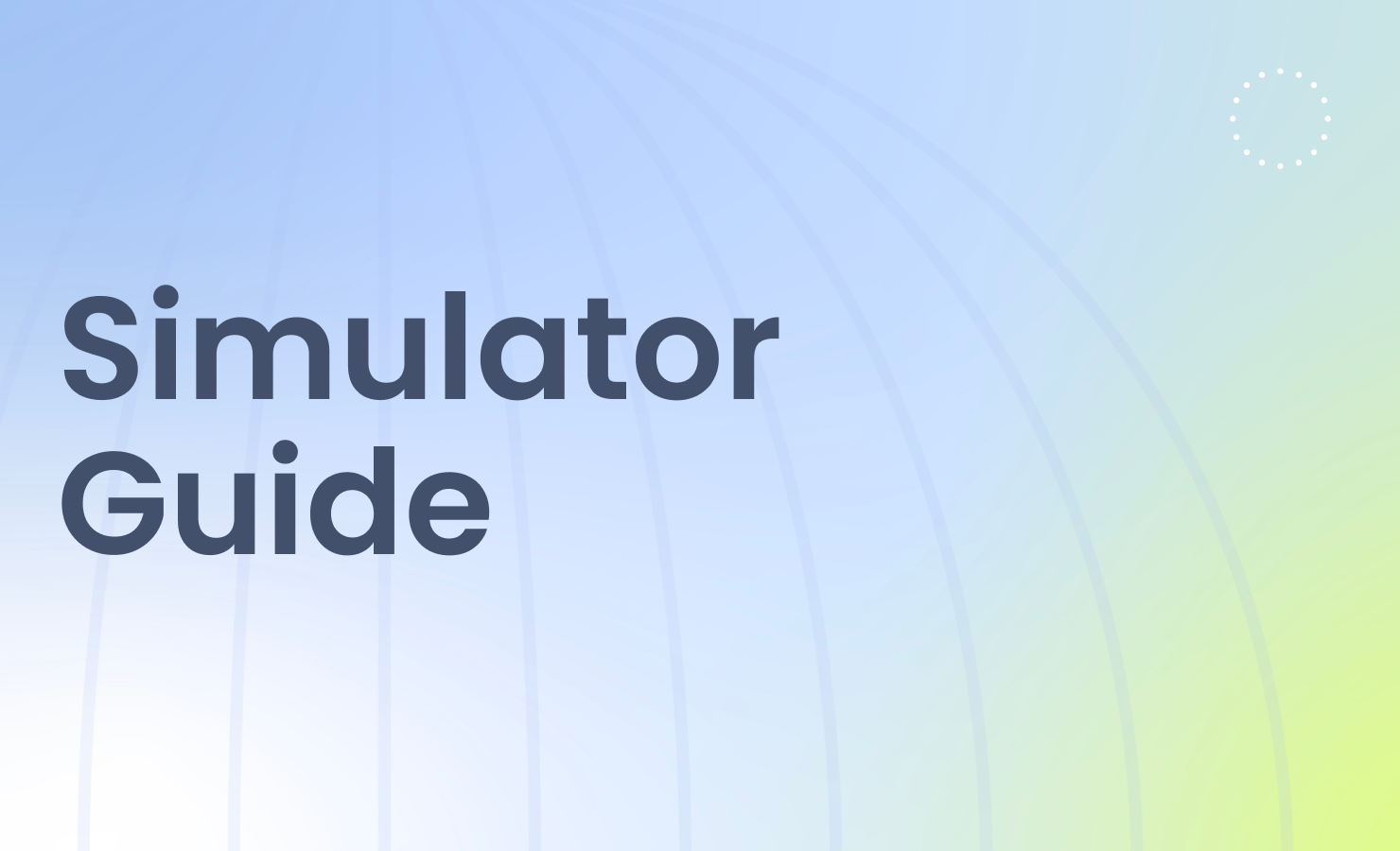 Simulator User Guide