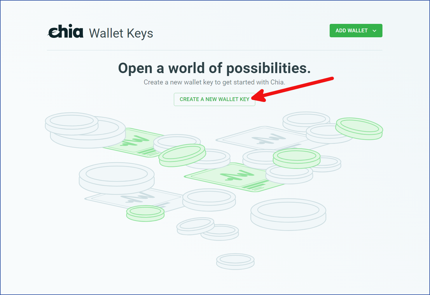 Create a new wallet key